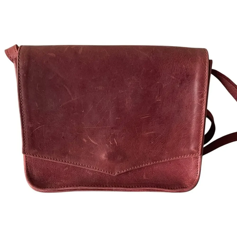 Able Local Global fashionable Women's all leather Crossbody handmade